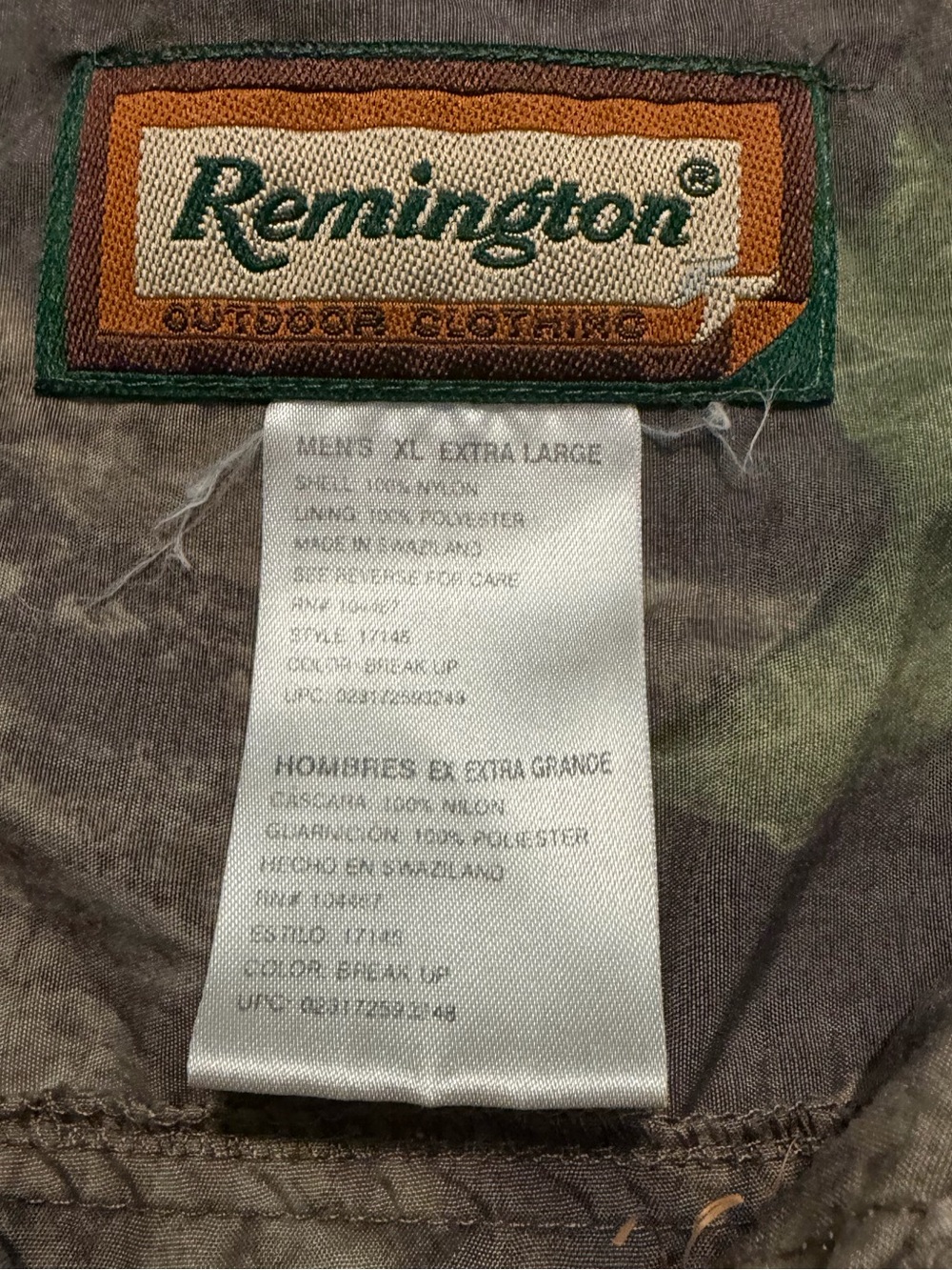 Remington Men's Realtree Camo Button-Front Field Jacket Mens XL - Picture 6 of 8